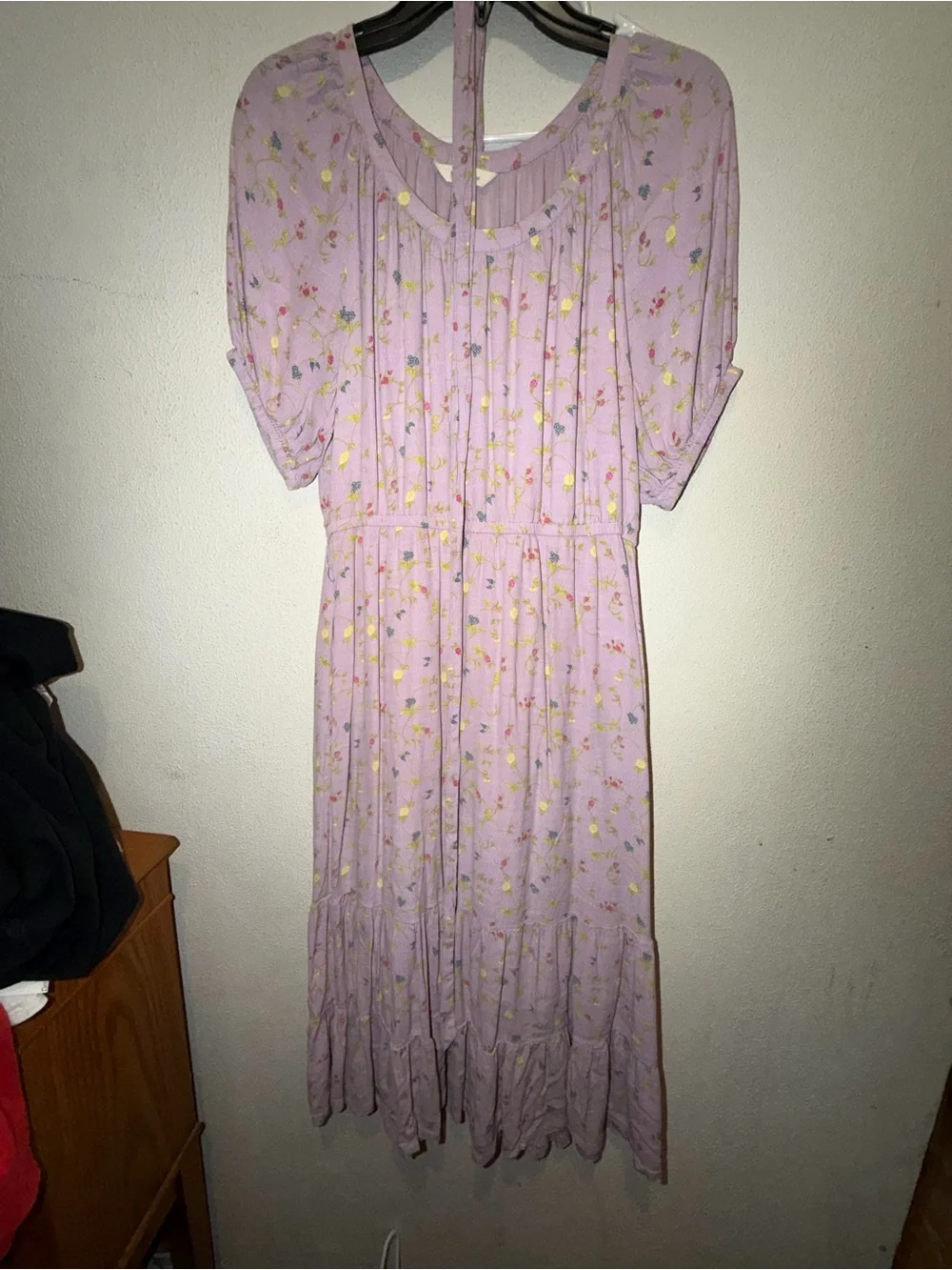 Matilda Jane Lavender Floral Sundress with Pink and Yellow Blooms - Picture 1 of 4